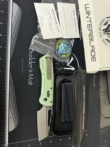 Winterblade Severn Titanium Knife Laser Black M390 Blade - Rare Limited Release - Picture 1 of 9