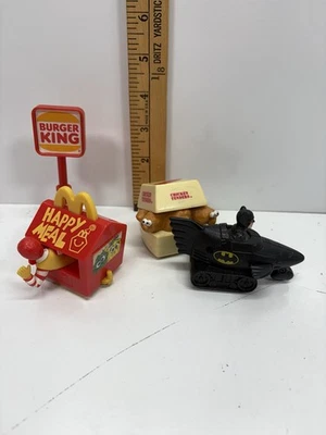 Лот винтажных игрушек McDonald's & Burger King 90-е начало 2000-х еда Бэтмена Рональда - Изображение 1 из 4