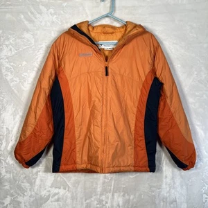 Vintage Columbia Sport Kids Color Block Winter Snow Hoodie Jacket Size 18/20 -XL - Picture 1 of 19
