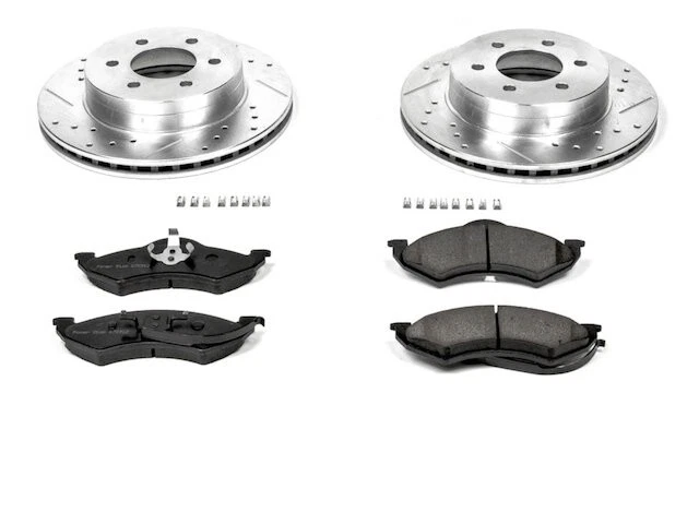 Kit de pastillas de freno delanteras y rotor para Dodge Dakota 1999 TB294FJ Foto 1 de 1