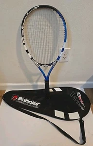 Vintage Babolat Soft Drive Soft Woofer Tennisschläger 106 Head 9,4 oz 4,5 in GFK Case - Bild 1 von 9