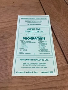 Ashford Town V Margate Football Programme 1980/81 - Picture 1 of 2