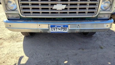 Conjunto de parachoques delantero Silverado C10 1973-1980 con soportes OEM cromado 00361552 Foto 1 de 4