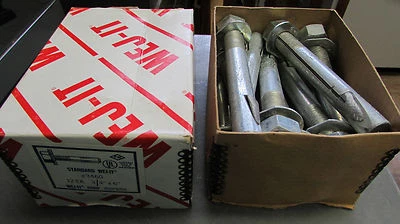 Wej-It 3/4"x6" Standard Concrete Fastener Box of 12
