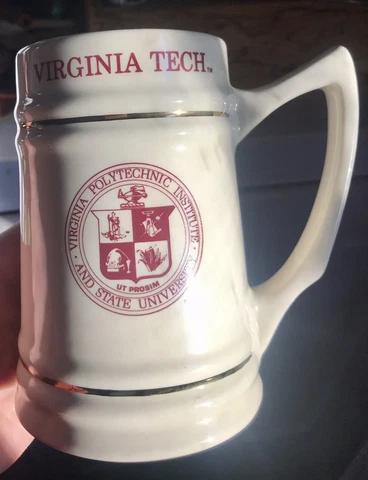 VIRGINIA TECH HANDLED STEIN MUG OFFICIALLY LICENSED Cover