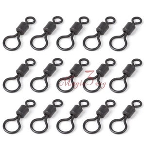 Rolling Swivels Snaps Rig Big Eye Size #8 Stainless Steel Carp Fishing Tackle - Picture 1 of 7