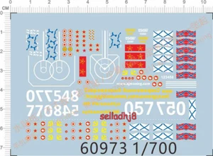 Detail Up 1/700 СССР Soviet Russian RFS Navy Markings Model kit Marine Decal - Picture 1 of 2