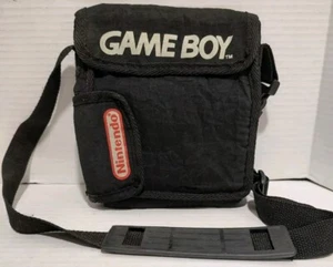 Original Nintendo Gameboy Black Carrying Case Bag w/ Strap - Picture 1 of 5