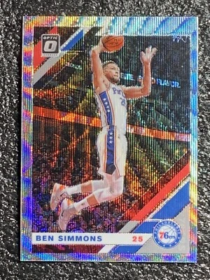 2019-20 Donruss Optic Fanatics Holo Silver Wave Prizm #55 Ben Simmons 76ers - Image 1 of 4