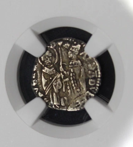 Christ Emerging Venice Italy Andreas Dandolo 1343-1254  AR Graded NGC VF30 Rare Cover