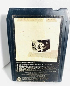 Fleetwood Mac Tusk 8-Track Tape Warner 1979 WB 2X8 3350 Lindsey Buckingham OOP! - Imagen 1 de 5
