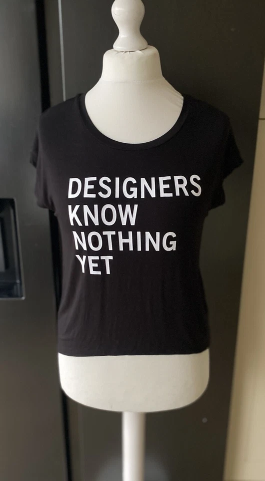 DKNY - Girl’s - Black T-Shirt - Age 14 S - Image 1 of 4