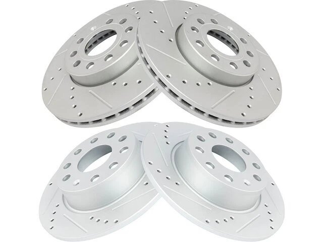 Conjunto de rotor de freio dianteiro e traseiro para 2009-2013, 2015-2016 Audi A3 Quattro FX765XD - Imagem 1 de 1