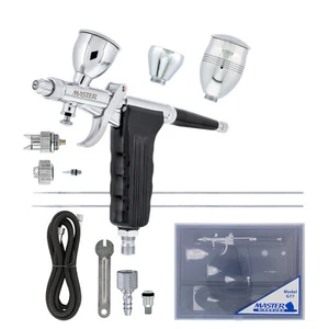 Master G77 Pistol Trigger Gravity Feed Airbrush, 2 Tips, Spray Gun Fan, 3 Cups - Bild 1 von 5