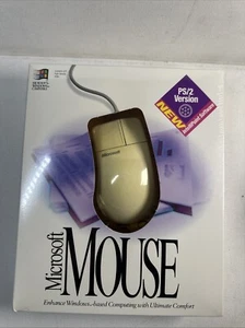 Vintage Microsoft PS/2 Mouse, NEW IN SEALED BOX - Picture 1 of 3