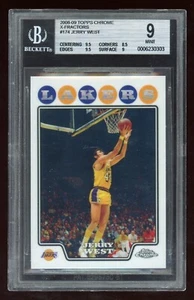2008-09 Topps Chrome Jerry West Refractor X-Fractors /288 BGS 9 - Picture 1 of 2