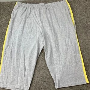 Freedom Fit Zone Heather Knit Capri Pants Women's Plus Size 4 Gray Elastic Waist - Picture 1 of 8