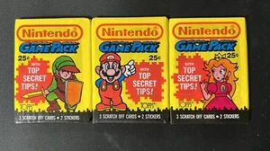 1989 Topps Nintendo Game Pack Random Zelda Peach Mario Sealed Booster Pack (1) - Picture 1 of 2