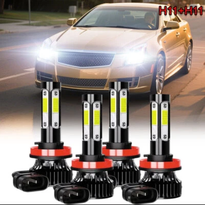 For Cadillac CTS CT-S 2008-2014 Combo 6000K LED Headlight Bulbs High Low New US - Image 1 of 4
