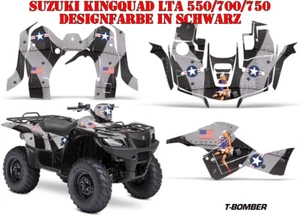 KIT DE DECORACIÓN DE CARRERAS AMR ATV SUZUKI KING QUAD LTA 450/500/700/750 GRÁFICO T-BOMBER B - Imagen 1 de 2