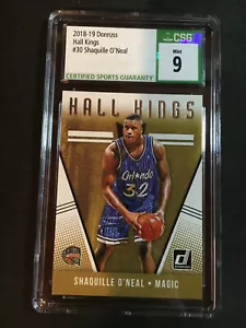 2018-19 NBA Donruss Basketball HALL KINGS - Shaquille O'Neal Magic - #30 CSG 9.5 - Picture 1 of 2