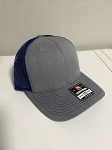 Richardson 112 Truckermütze Snapback 2-Tone Mütze Meshback Cap meliert grau/blau - Bild 1 von 2