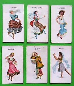 Vintage Tobacco Cards: DANCING GIRLS x 6 - Bild 1 von 2