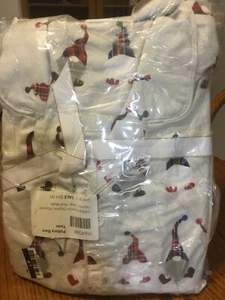 Pottery Barn Teen Holiday gnome Organic Christmas Flannel pajamas, large-NIP - Picture 1 of 1