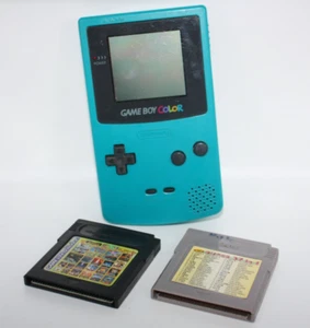 Sistema portátil Game Boy Color Nintendo CGB-001 azul verdoso FUNCIONA LEER - Imagen 1 de 23