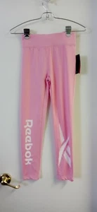 Reebok Kids Yoga Pants Leggings Activewear Pink Size M 8 - 10 NWT - Picture 1 of 5
