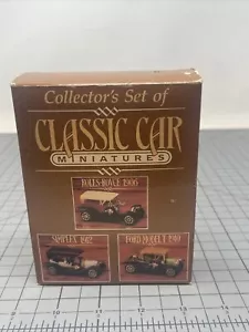 Juego de Coleccionista Coche Clásico Miniaturas Rolls-Royce 1906 Simplex 1912 Ford T NUEVO - Imagen 1 de 3