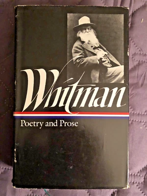 Walt Whitman: Poetry and Prose, by Walt. Whitman, HB/DJ, 1982 Very Good - Image 1 of 4