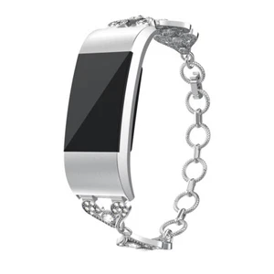 StrapsCo Alloy Metal Watch Band Strap Jewellery Bracelet for Fitbit Charge 2 - Picture 1 of 5