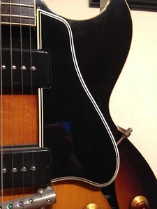 1958 ES-225 Pickguard 5-Ply Blk 60 Deg Bevel for Gibson Project Mounts & Bracket - Picture 1 of 6