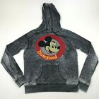 Disney Shirt Hoodie Women's Size Small S Gray Burnout Long Sleeve Tee Pullover