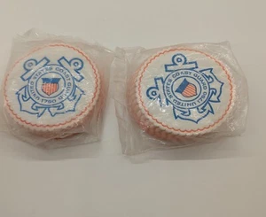 Set of 2 Packs of Coasters US Coast Guard 1790 Absorbent Cocktails Drinks Bar - Picture 1 of 5