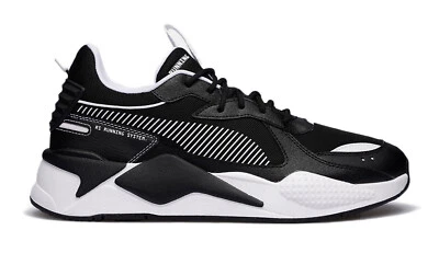 PUMA RS-X B&W JR Lace Up YOUTH Boys Black-White Sneakers Casual - Image 1 of 4