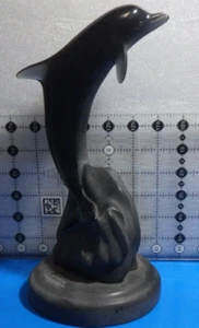 Rare 1991 J Boiros Dolphin Sculpture Kalonite Dolphin on Wave 136/950 10.75" - Picture 1 of 11
