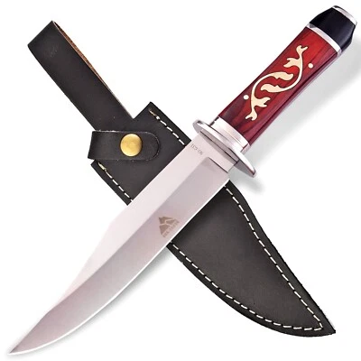 Hunting Bowie Knife Jagd Bowie Messer Gürtel Jagdmesser Messer Outdoor - Bild 1 von 4