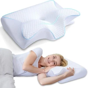 Contour Orthopedic Pillow for Neck Pain, Contoured Support Pillows for Side - Picture 1 of 9