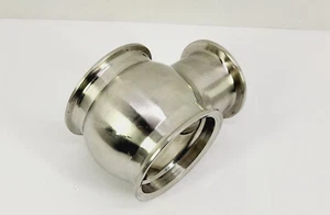 Alfa Laval Unique 7000 morsetto corpo superiore 9613161521 Tri-Clamp 2.0" a 1.0" Tee - Foto 1 di 10