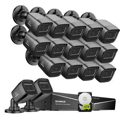 SANNCE 2MP CCTV Security Camera System 1080P Lite 5IN1 H.264+ DVR Night Vision  - Image 1 of 4