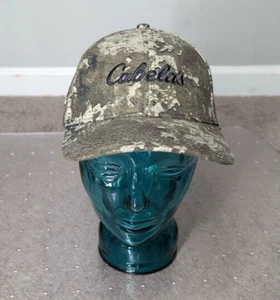 Cabelas Sombrero Gorra Snap Back Camuflaje Verde Negro Deletrear Papá Béisbol Caza Agua - Imagen 1 de 7