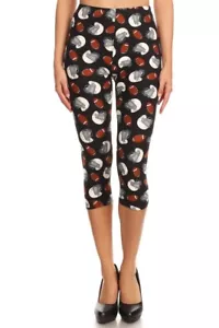 NUEVO Damas Suave y Cómodo ~ Capris Tema FÚTBOL - 2 Estilos Diferentes - Talla 0 a 10 - Imagen 1 de 13