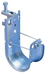 CADDY 2" CAT32HPBC J-HOOK w/Screw-On Flange Mount Beam Clamp Steel Cable Hanger - Picture 1 of 1