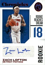 2018-19 Panini Chronicles Rookie Signatures Red #37 Zach Lofton Autograph
