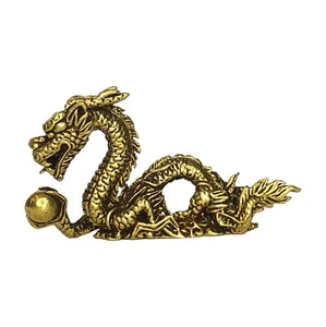 Magischer heiliger Drache Gold Messing Thai Amulett Reichtum Glück Schutz & Handel - Bild 1 von 7