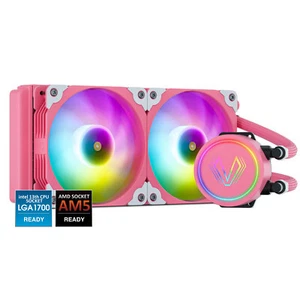 Ventilador Vetroo ARGB Enfriador Líquido CPU 240mm Radiador 2x120mm Para AM5 AM4 1700 1200 - Imagen 1 de 9