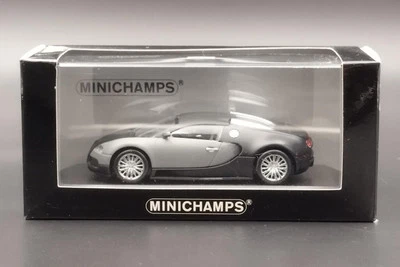 1:43 Bugatti Veyron Black Grey Minichamps - Immagine 1 di 4