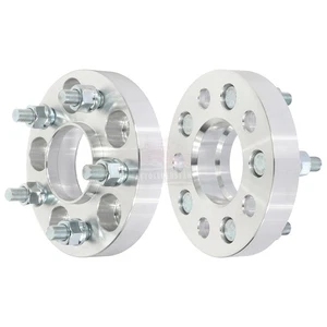 2 PCS 1" 5x110 12x1.25 Studs Wheel Spacers For Jeep Cherokee 2.4L 2014-2018 - Picture 1 of 10